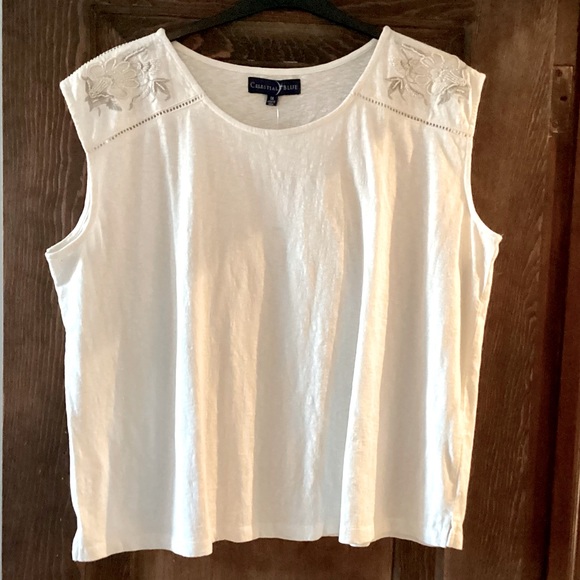 Celestial Blue Cap Sleeve Tee - Picture 2 of 6